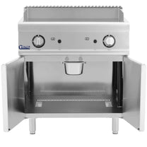 Grill, smooth grill plate with a cabinet for propane / LPG / natural gas 12 kW - Carlat
