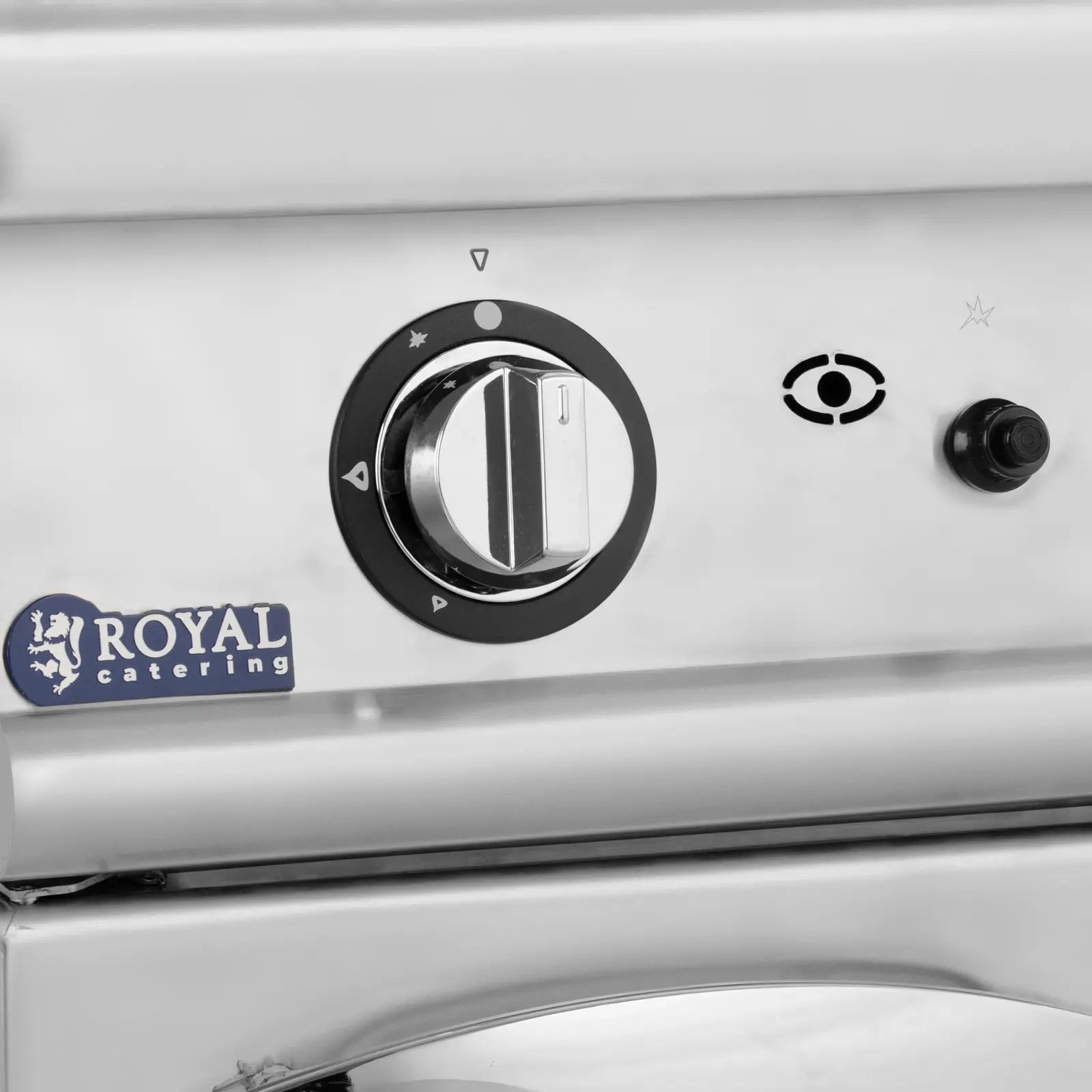 Grill, smooth grill plate with a cabinet for propane / LPG / natural gas 12 kW - Carlat