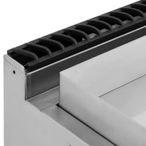 Grill, smooth grill plate with a cabinet for propane / LPG / natural gas 12 kW - Carlat