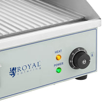 Grilled electric grill plate double-fitted 400 x 730 mm 2 x 2000 W - Carlat
