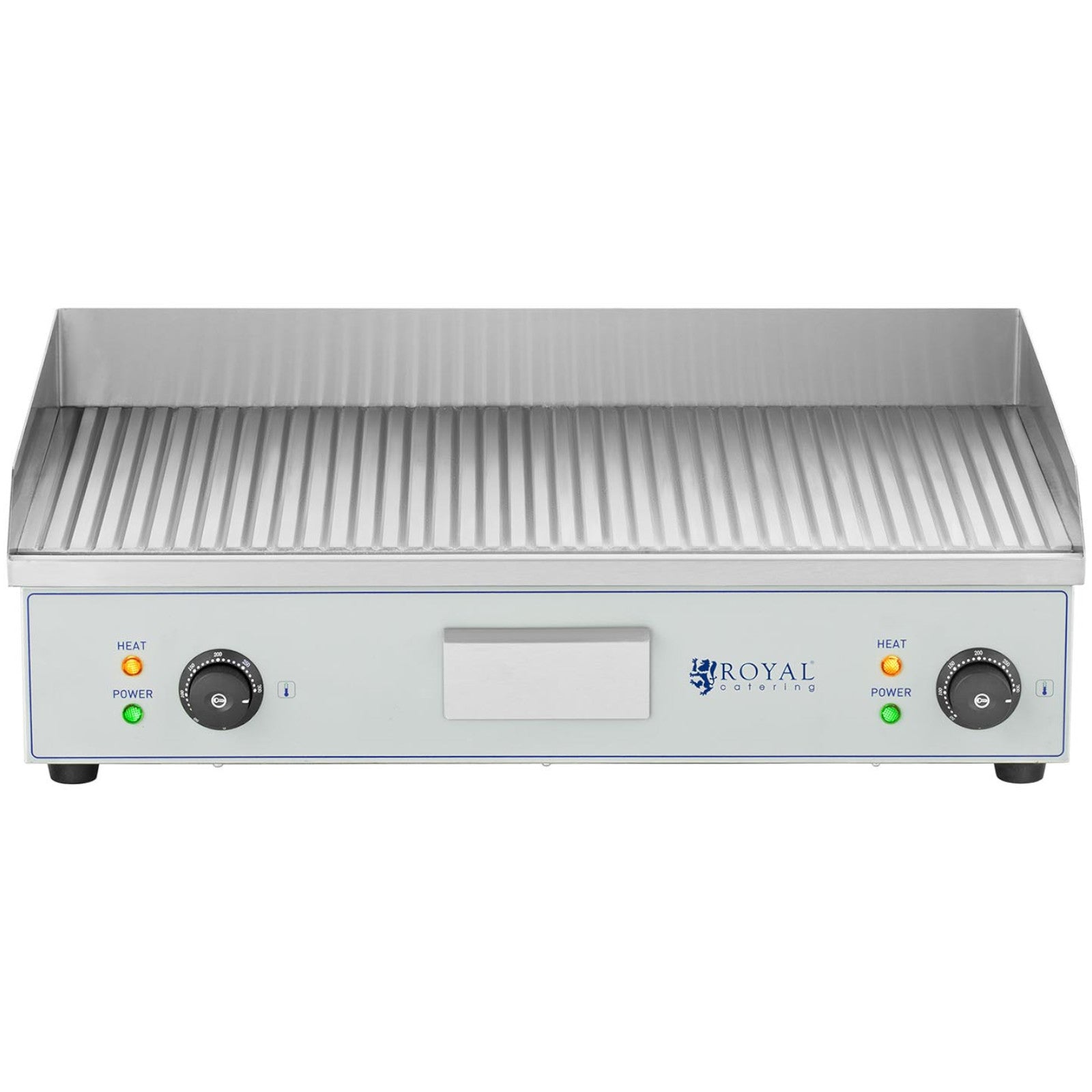 Grilled electric grill plate double-fitted 400 x 730 mm 2 x 2000 W - Carlat
