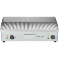 Grilled electric grill plate double-fitted 400 x 730 mm 2 x 2000 W - Carlat