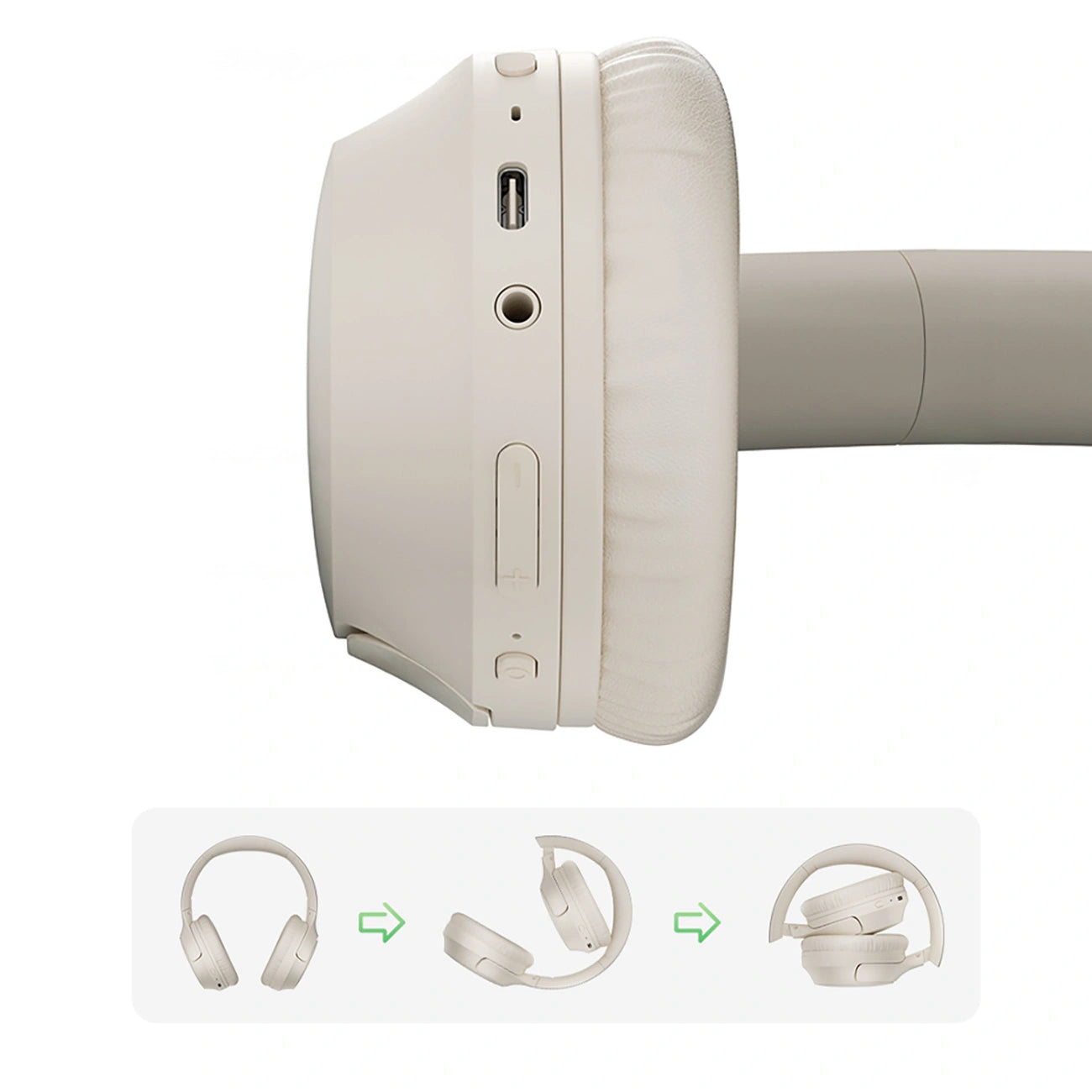 H2 Pro ENC Bluetooth wireless over-ear headphones - white - Carlat