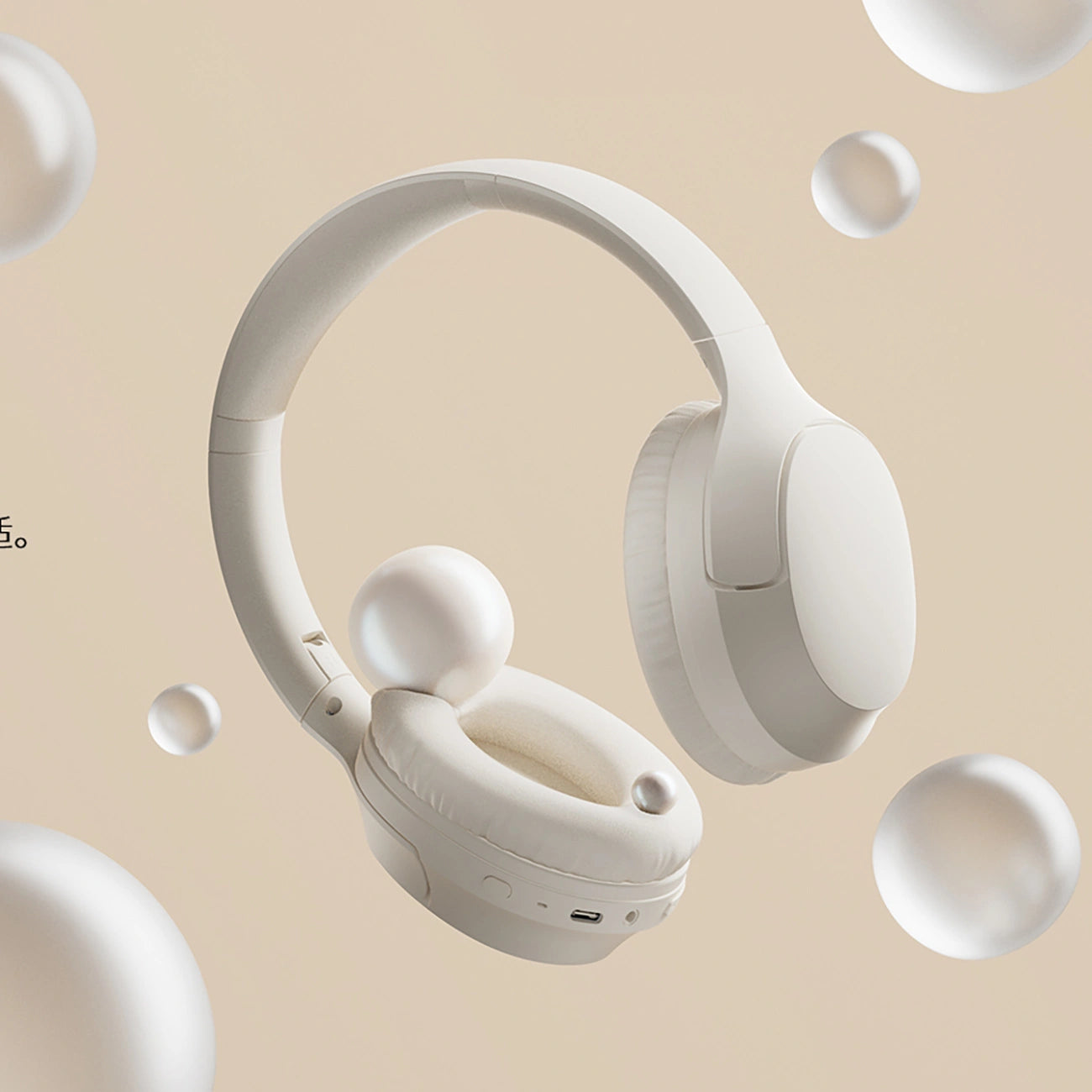 H2 Pro ENC Bluetooth wireless over-ear headphones - white - Carlat
