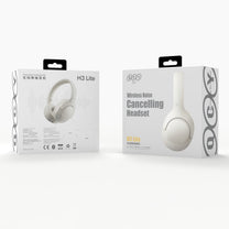 H3 Lite ANC Bluetooth wireless over-ear headphones - white - Carlat