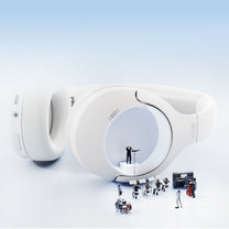 H3 Lite ANC Bluetooth wireless over-ear headphones - white - Carlat