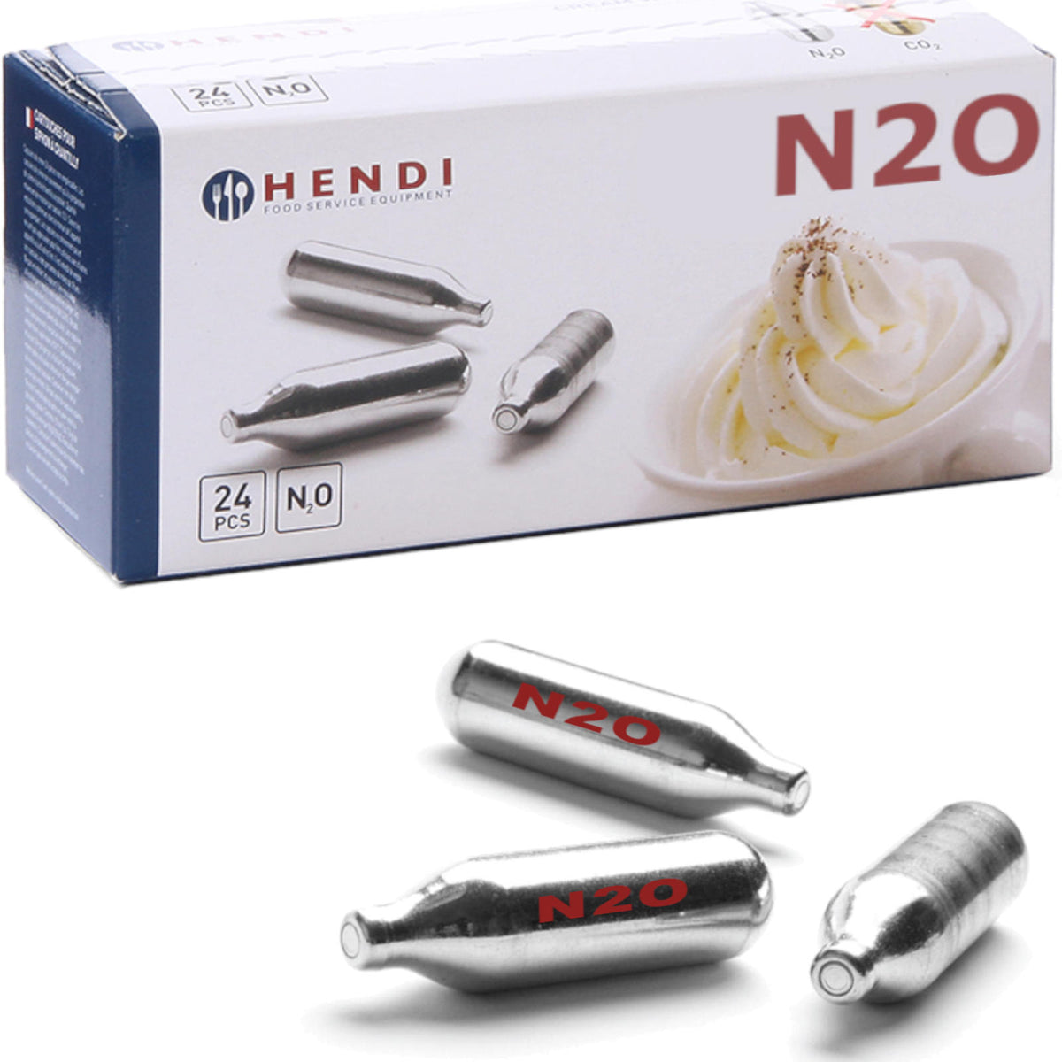 HENDI 588215 N2O Whipped Cream Chargers, 24 pcs - Carlat