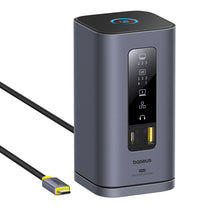 HUB 11in1 docking station USB-C USB-A HDMI RJ45 Minijack 3.5mm - gray - Carlat