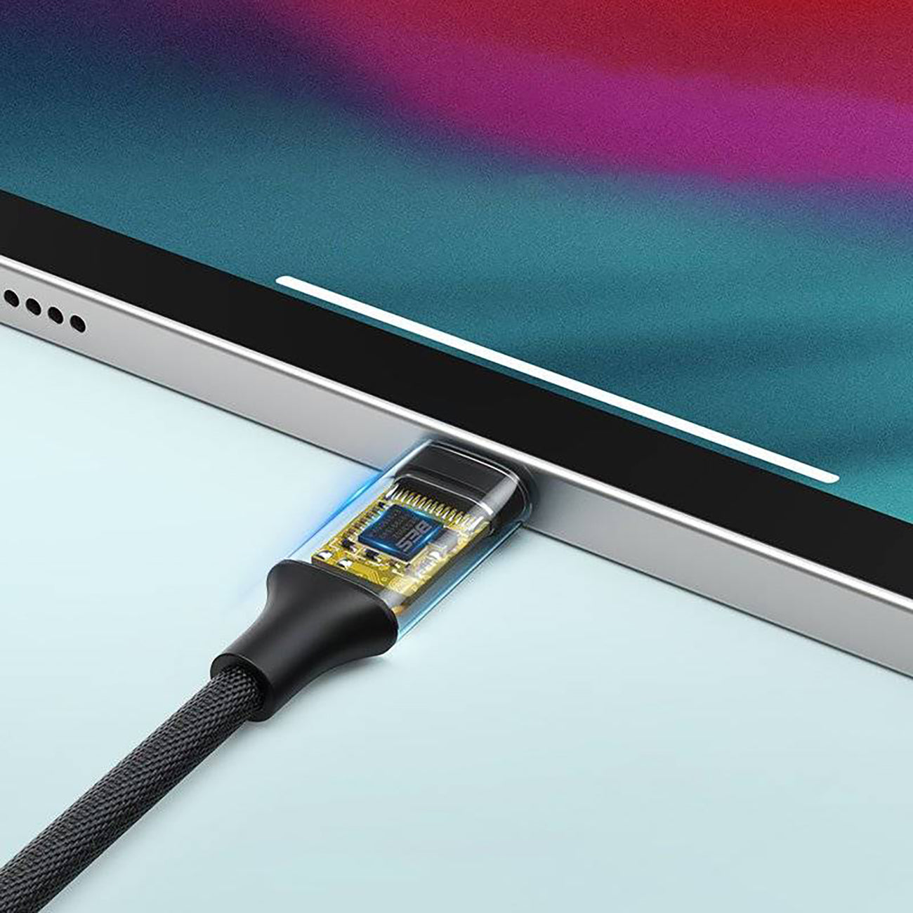 Headphone adapter mini jack 3.5 mm (female) - USB-C (male) 10 cm - gray - Carlat
