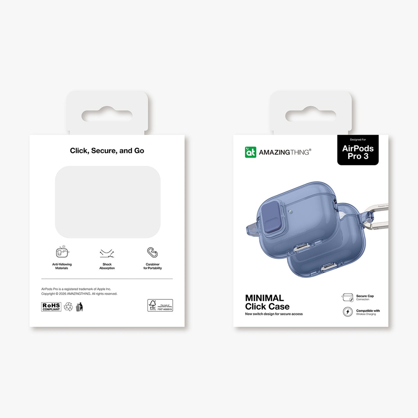 Headphones – AirPods Pro 3 Minimal Case - blue - Carlat