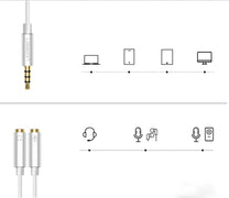 Headphones – Headphone splitter 3.5mm mini AUX jack + stereo - Carlat