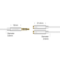 Headphones – Headphone splitter 3.5mm mini AUX jack + stereo - Carlat