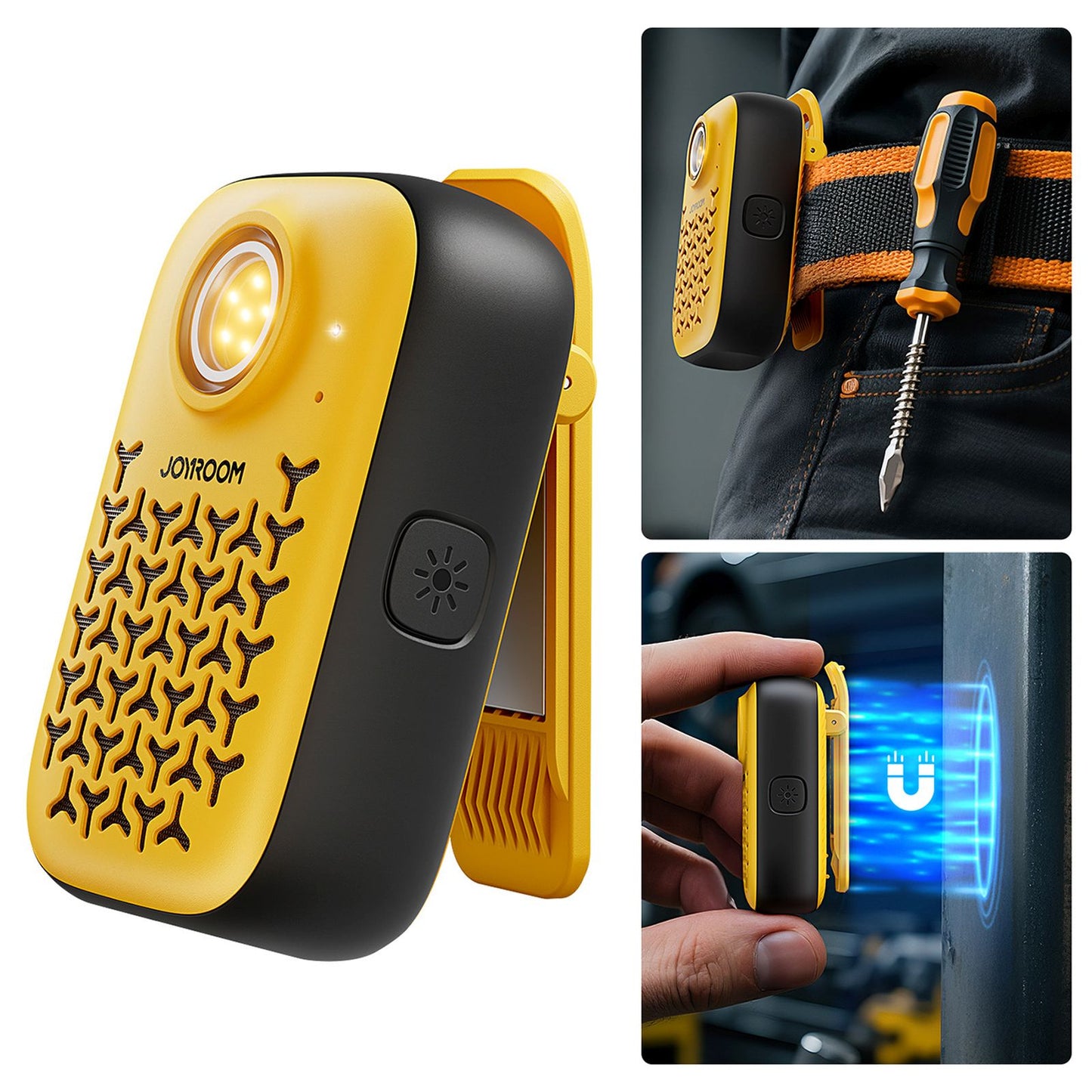 Headphones – Portable speaker with a flashlight, a magnet and - Carlat