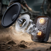 Headphones – Portable speaker with a flashlight, a magnet and - Carlat