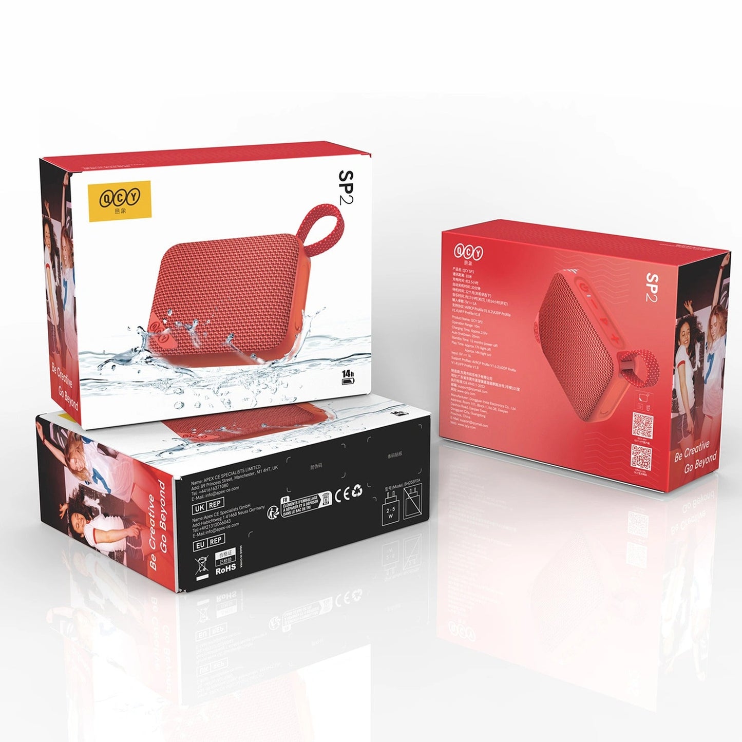 Headphones – Wireless Bluetooth speaker with RGB backlight IP67 - Carlat