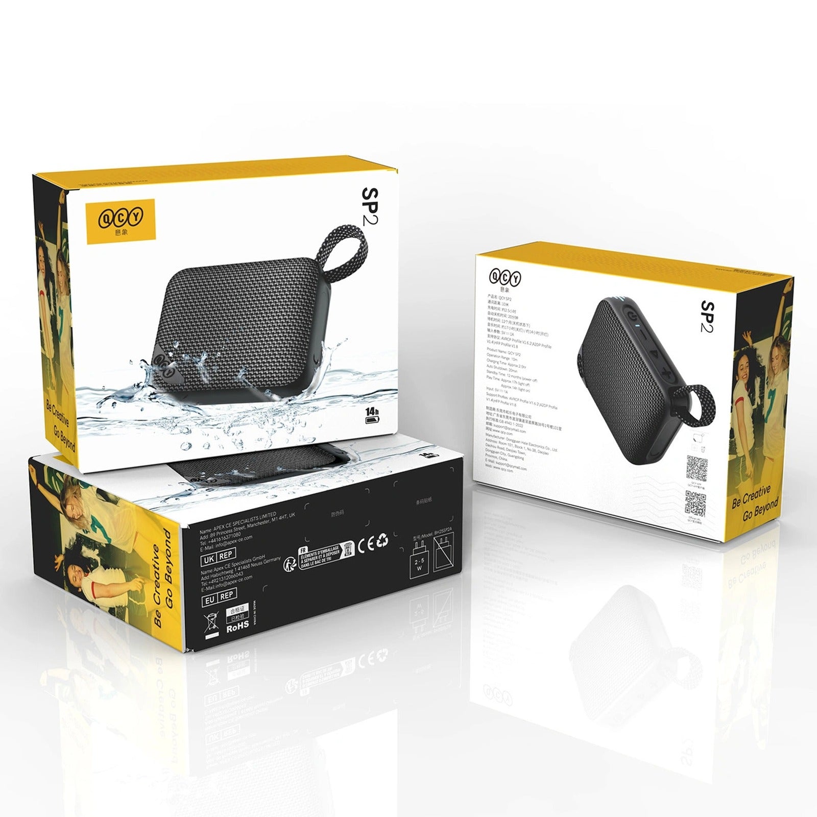Headphones – Wireless Bluetooth speaker with RGB backlight IP67 - Carlat
