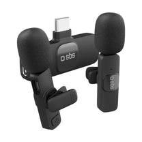 Headphones – Wireless lavalier microphones with USB-C receiver, black - Carlat
