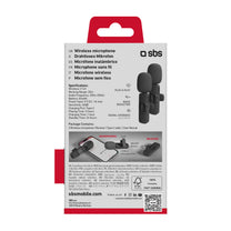 Headphones – Wireless lavalier microphones with USB-C receiver, black - Carlat