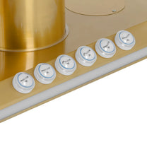 Heated SPA beauty chair with 3 motors 200 kg SAVONA - white and gold - Carlat