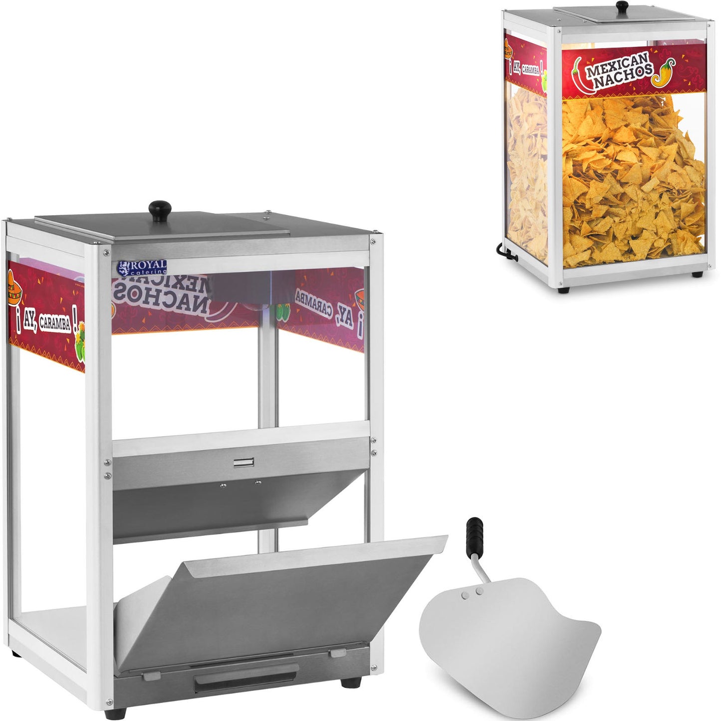 Heater for nachos popcorn peanuts + scoop - Carlat