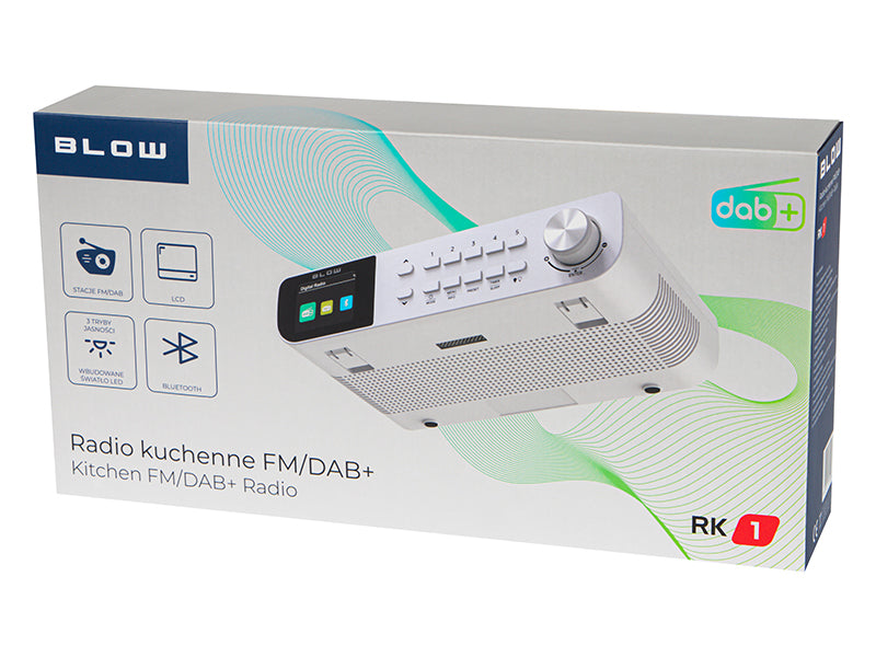 Home – 77-572# RK1 Ceiling-Mounted Kitchen Radio, FM/DAB+, Blow BT, White - Carlat