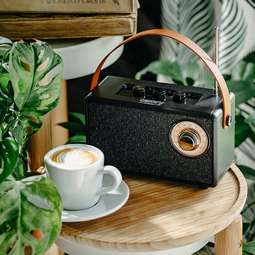 Home – CR 1902 Black FM Radio with Bluetooth - USB-C - Carlat