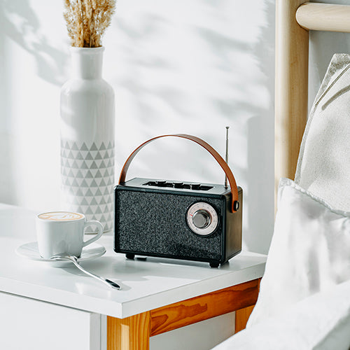 Home – CR 1902 Black FM Radio with Bluetooth - USB-C - Carlat