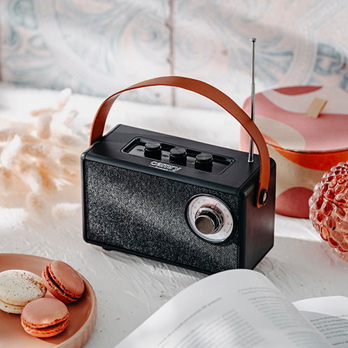 Home – CR 1902 Black FM Radio with Bluetooth - USB-C - Carlat