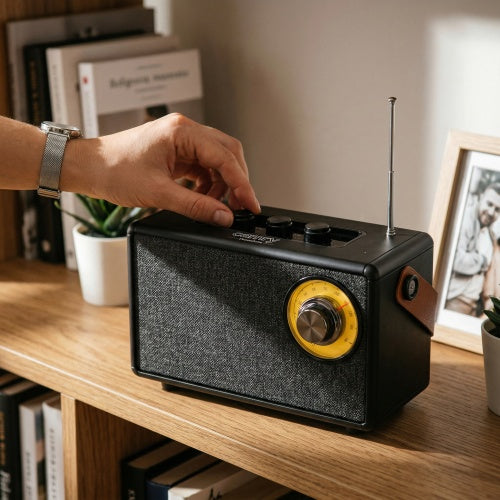 Home – CR 1902 Black FM Radio with Bluetooth - USB-C - Carlat