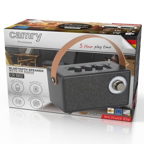 Home – CR 1902 Black FM Radio with Bluetooth - USB-C - Carlat