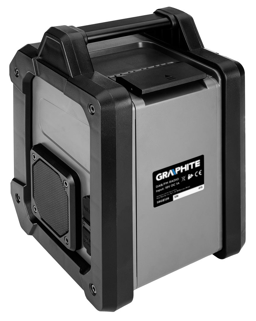 Home, kitchen – Graphite Energy+ 18V Cordless/Plug-in Construction Radio, without battery - Carlat