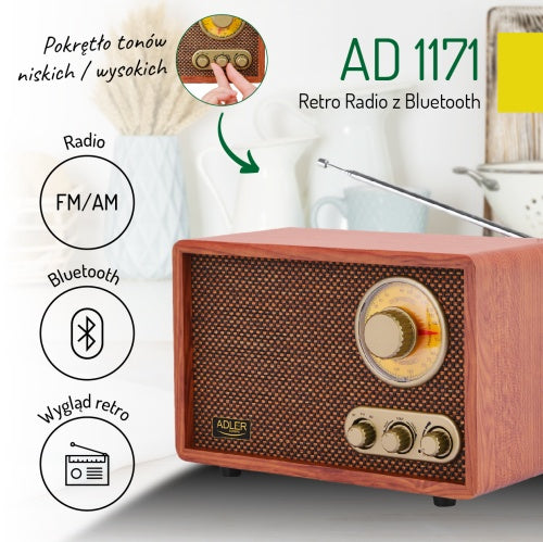ADLER Home, kitchen, construction, and – AD 1171 Retro Radio with Bluetooth – image 17