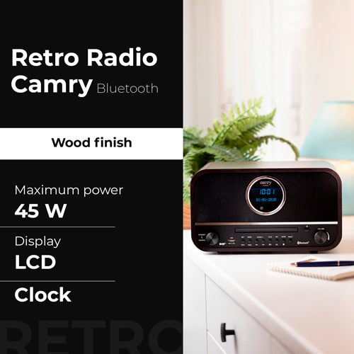 CAMRY Home, kitchen, construction, and – CR 1182 Retro Radio with Bluetooth – image 6