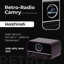 CAMRY Home, kitchen, construction, and – CR 1182 Retro Radio with Bluetooth – image 7