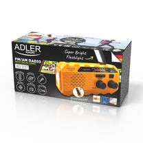 Home, kitchen, construction, and portable – AD 1197 Hand-crank solar radio - Carlat