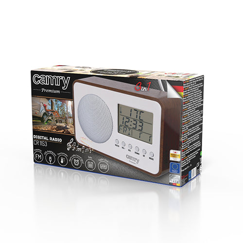 Home, kitchen, construction, and portable – CR 1153 LCD Digital Radio - Carlat