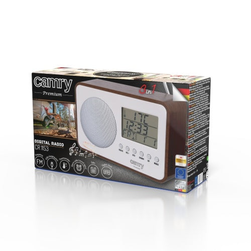 Home, kitchen, construction, and portable – CR 1153 LCD Digital Radio - Carlat