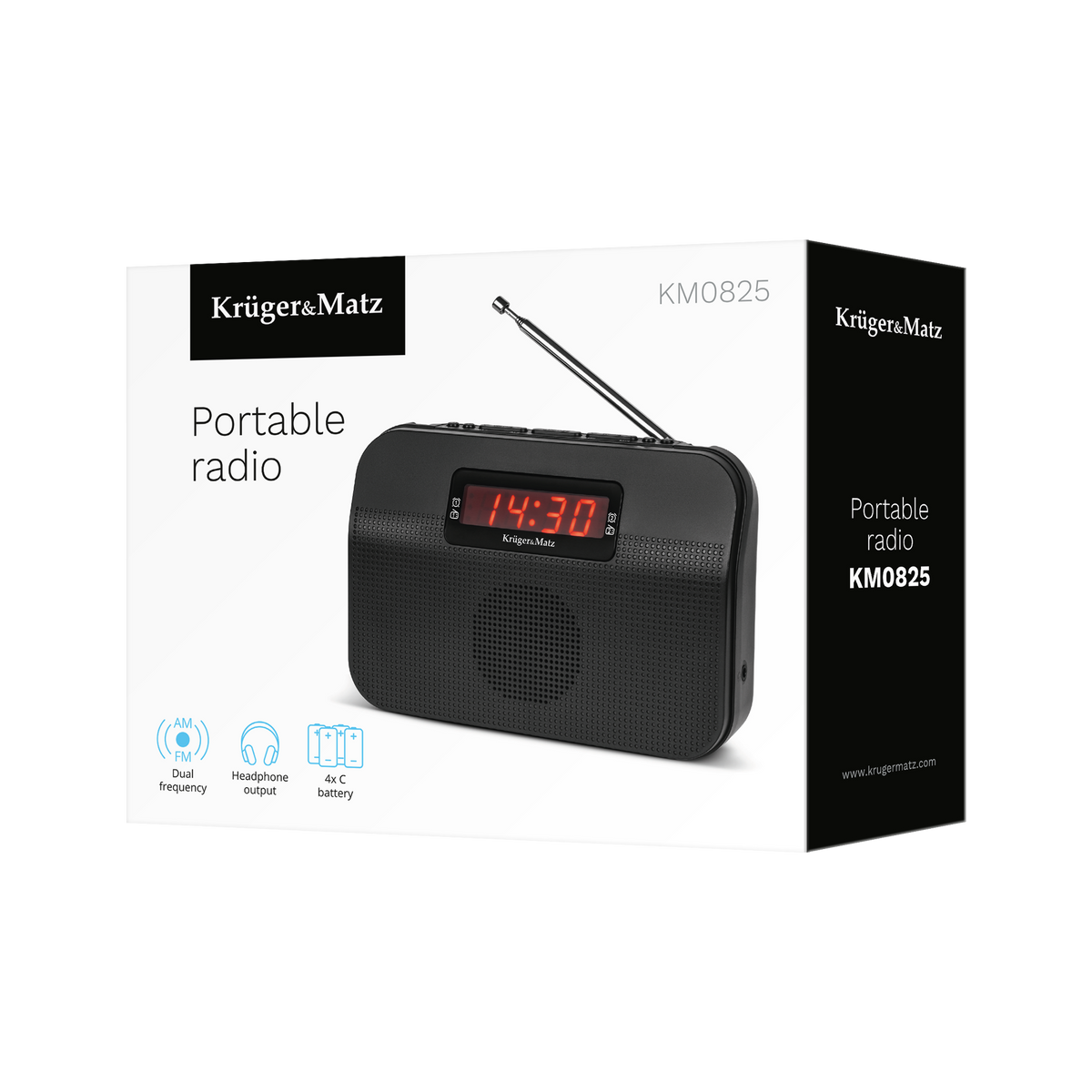 Home, kitchen, construction, and portable – Kruger&amp;Matz KM0825 Analog Portable Radio - Carlat