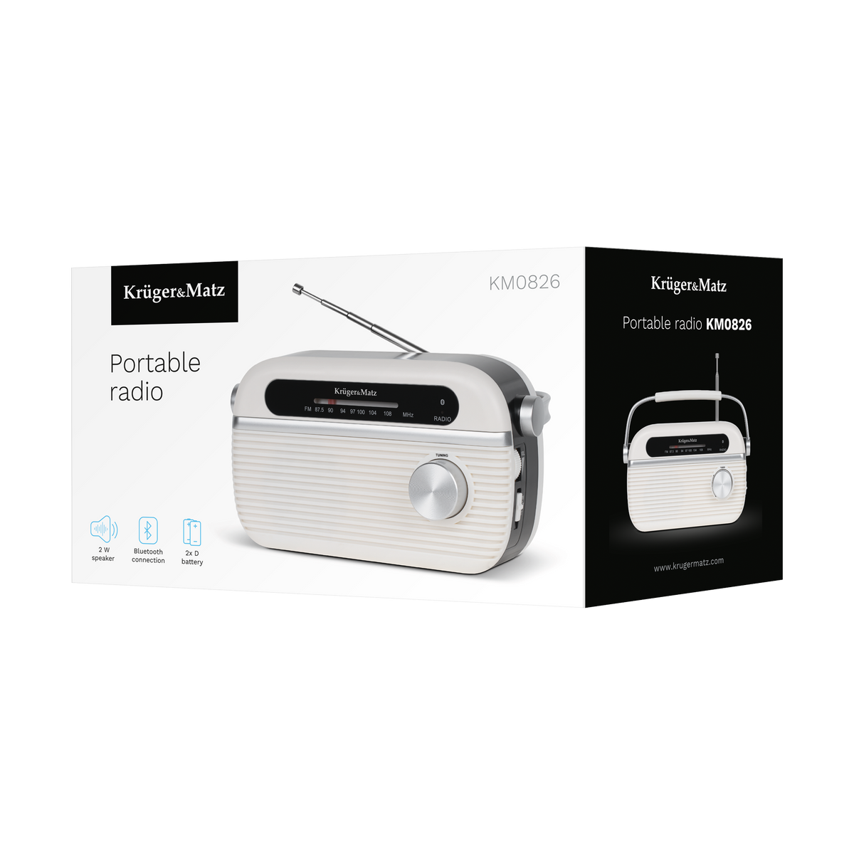 Home, kitchen, construction, and portable – Kruger&amp;Matz KM0826 Analog Portable Radio - Carlat