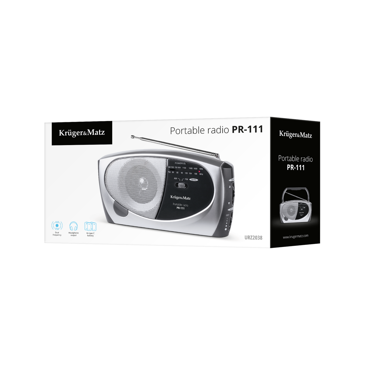 Kruger&Matz Home, kitchen, construction, and portable – Kruger&amp;Matz PR-111 Portable AM/FM Radio – image 4