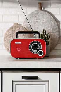 Home, kitchen, construction, and portable radios – CR 1140 red Radio - Carlat
