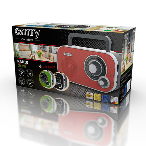 Home, kitchen, construction, and portable radios – CR 1140 red Radio - Carlat