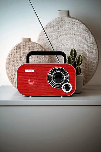 Home, kitchen, construction, and portable radios – CR 1140 red Radio - Carlat