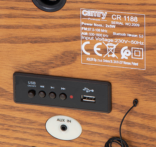 CAMRY Home, kitchen, construction, and portable radios – CR 1188 Retro Radio – image 6