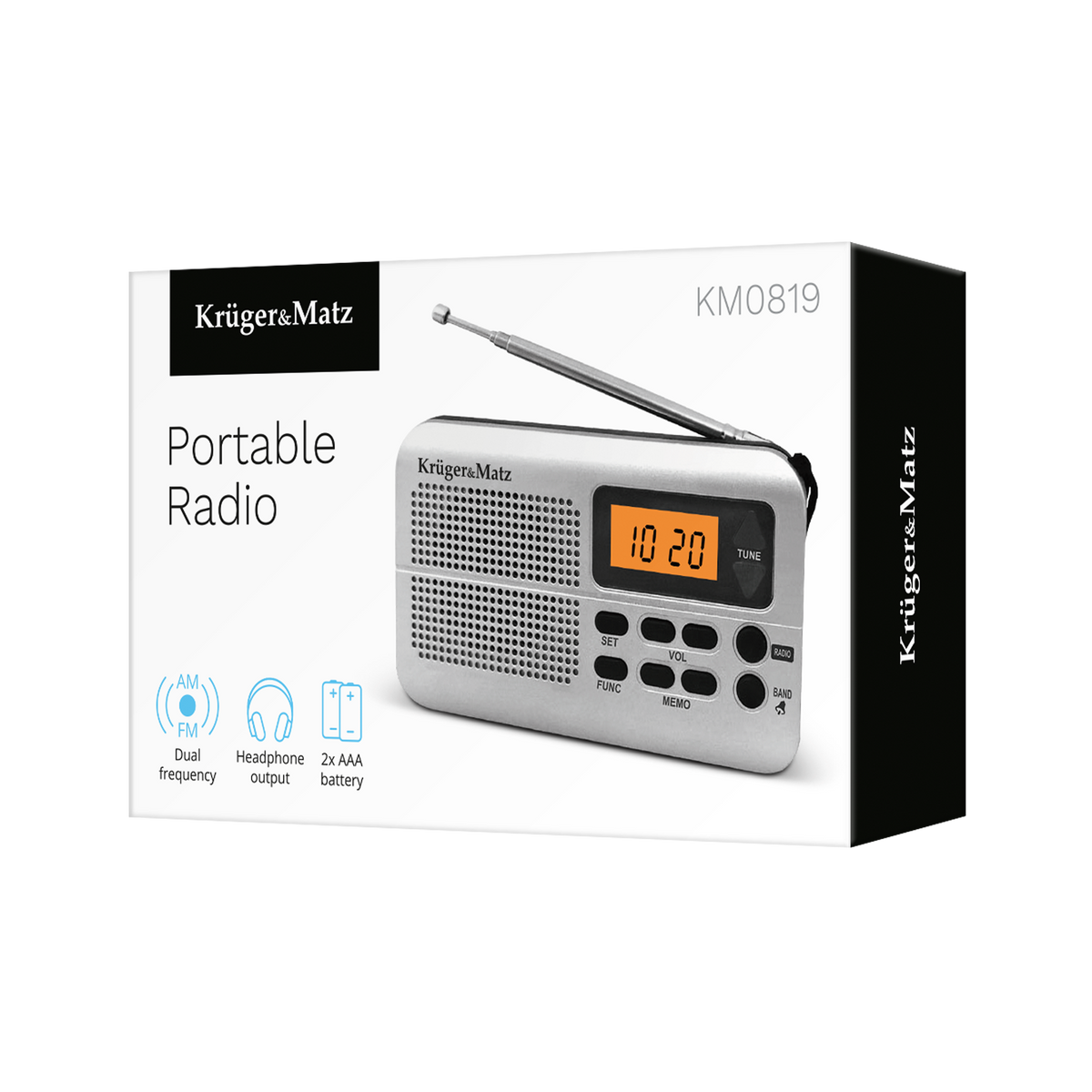 Home, kitchen, construction, and portable radios – Kruger&amp;Matz KM0819 Portable Radio - Carlat