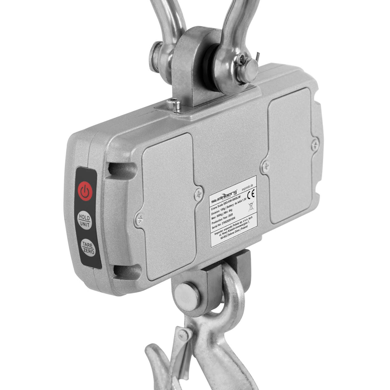 Hook weight storage with remote control large LCD display 500 / 0.1 kg - Carlat