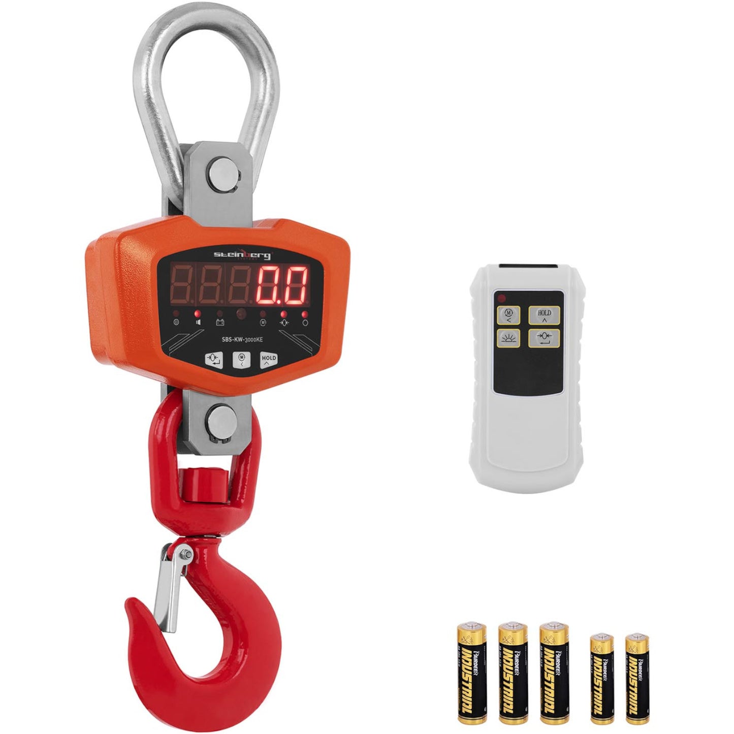Hook weight with remote control up to 3000 kg / 1 kg LED - Carlat