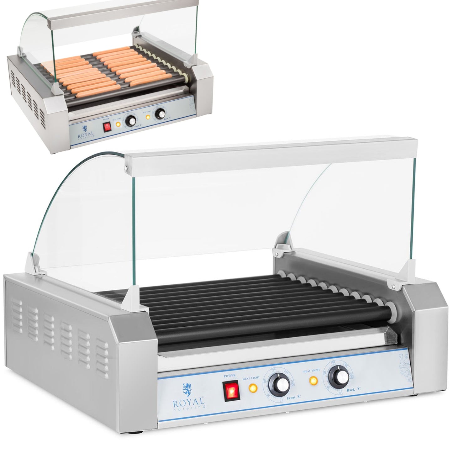 Hot Dog Rollers – Grill rolkowy z szybą Roller grill - Carlat
