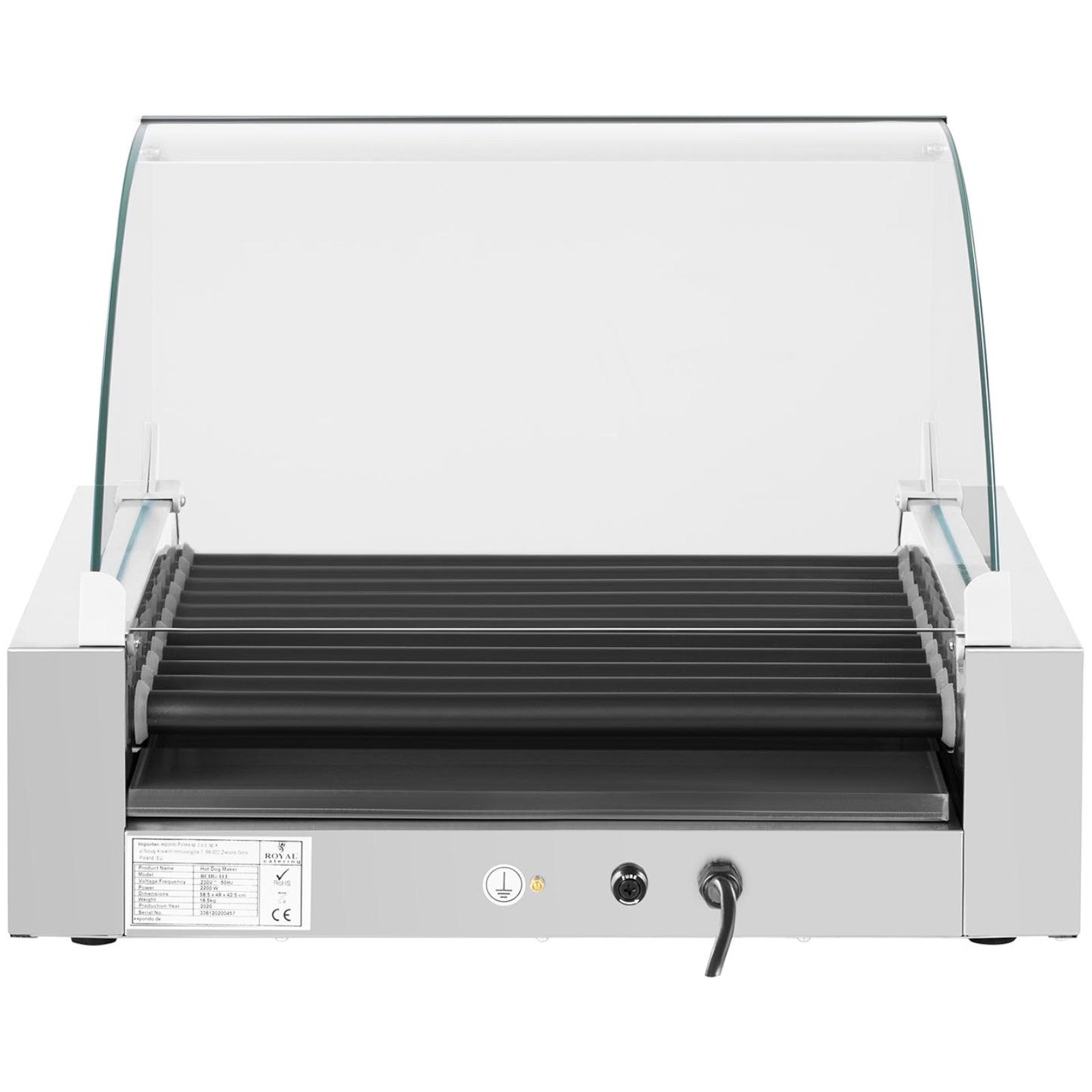 Hot Dog Rollers – Grill rolkowy z szybą Roller grill - Carlat