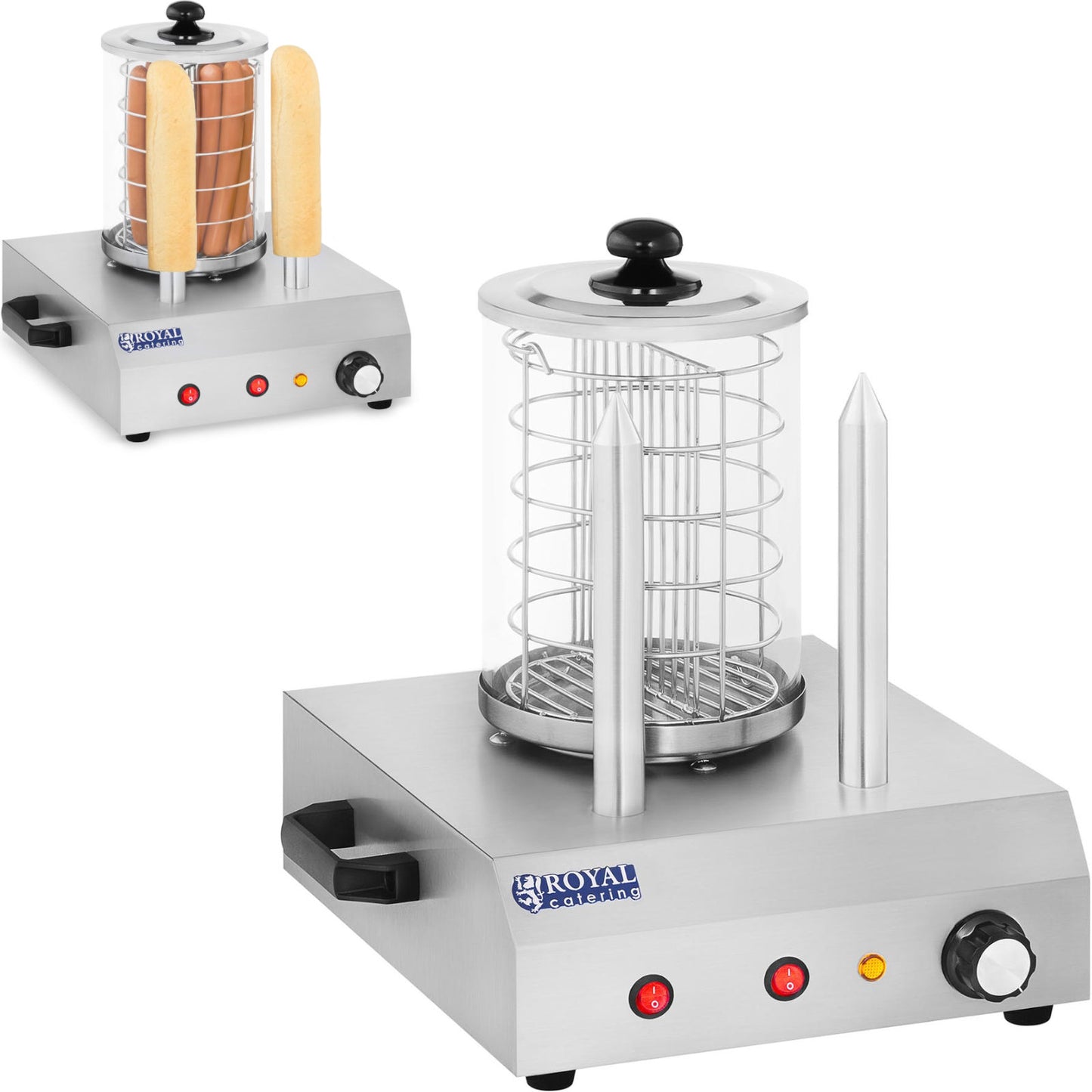 Hot Dog Rollers – Heater device for 30 hot dogs, - Carlat